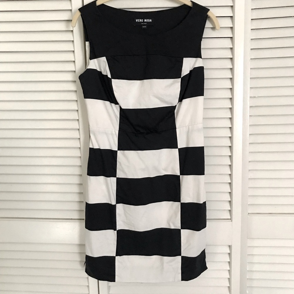 Vero Moda black and white plaid dress 0p
